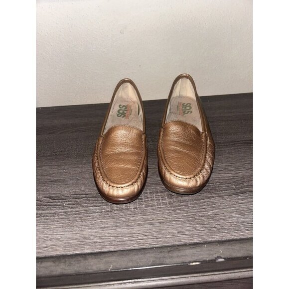 SAS Tripad Comfort Simplify Slip On Casual Loafers In Gold /Bronze Size 11 - Picture 4 of 8